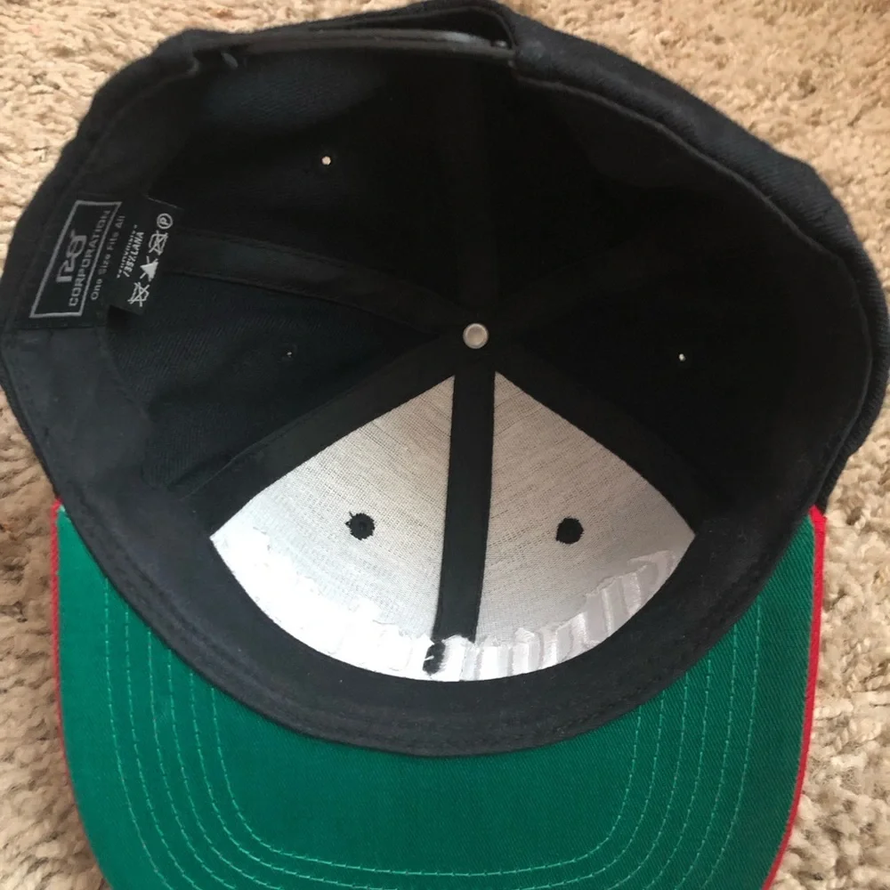 Compton Black and Red Snapback Hat
